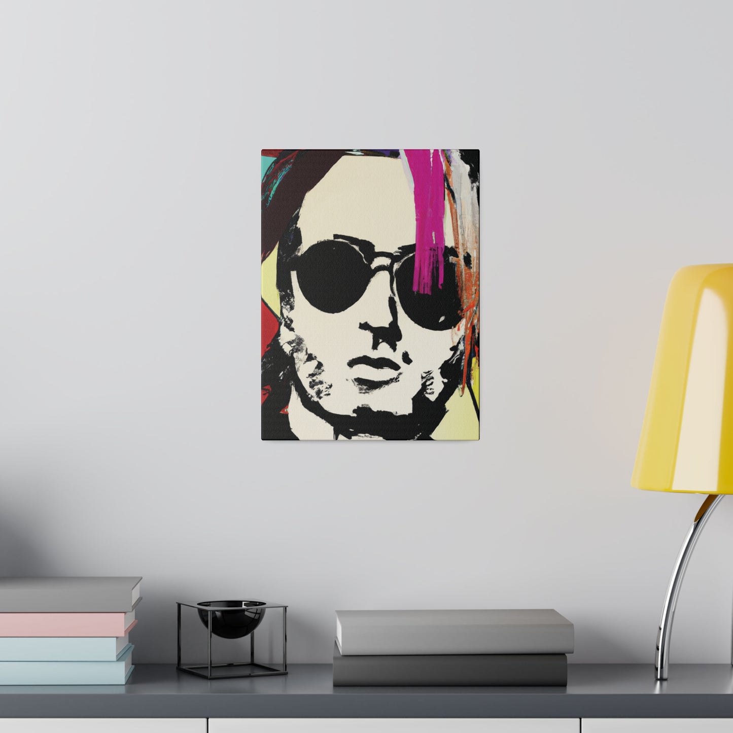 7641U - Rockstar Painting Print | Face | Abstract | Poster | Home Decor | Wall Art | Music Art | Canvas