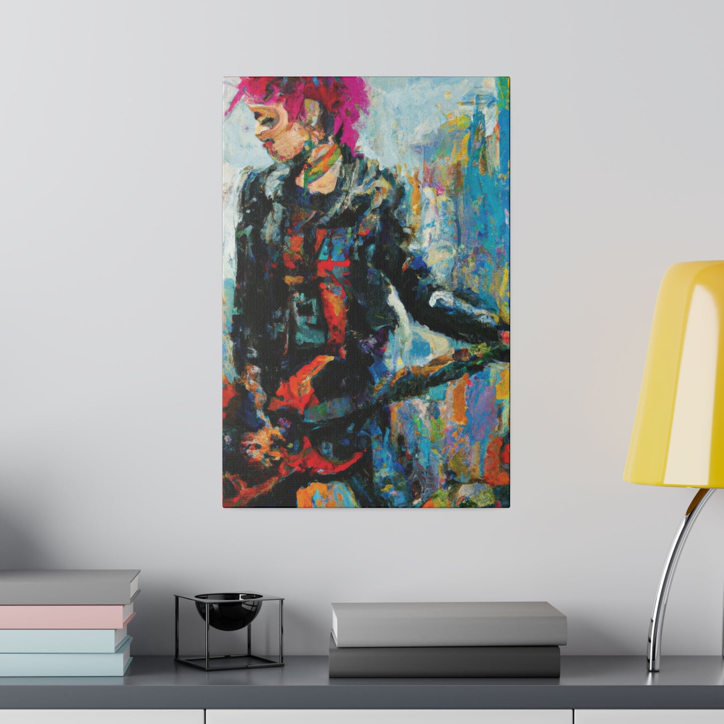 5258U - Rockstar Oil Painting Style Print | Poster | Home Decor | Wall Art | Music Art | Canvas