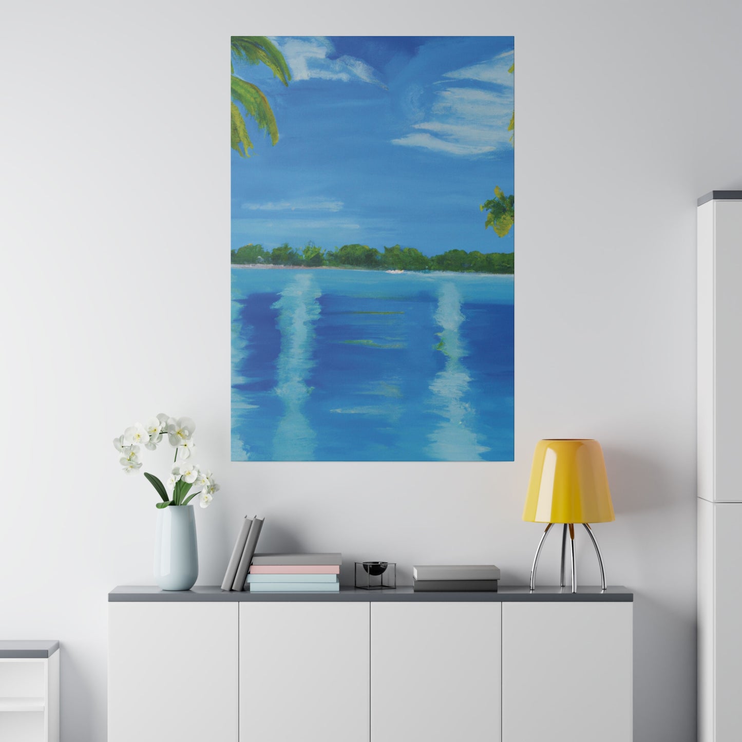 6876O - Bahamas Ocean Painting Print | Bahamas | Ocean | Beach | Poster | Home Decor | Wall Art | Canvas