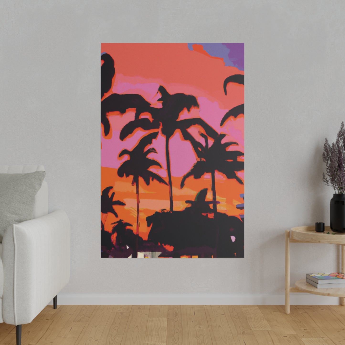 6226X - Miami Beach Sunset Painting Print | Miami | Beach | Sunset | Poster | Home Decor | Wall Art | Canvas