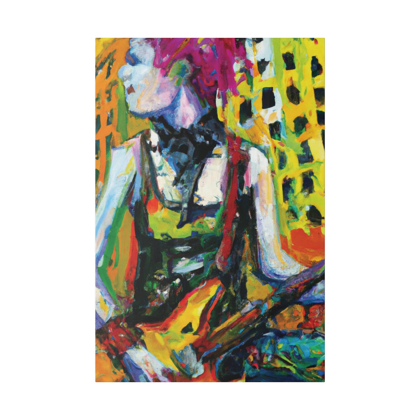 4793Z - Rockstar Oil Painting Style Print | Poster | Home Decor | Wall Art | Music Art | Canvas