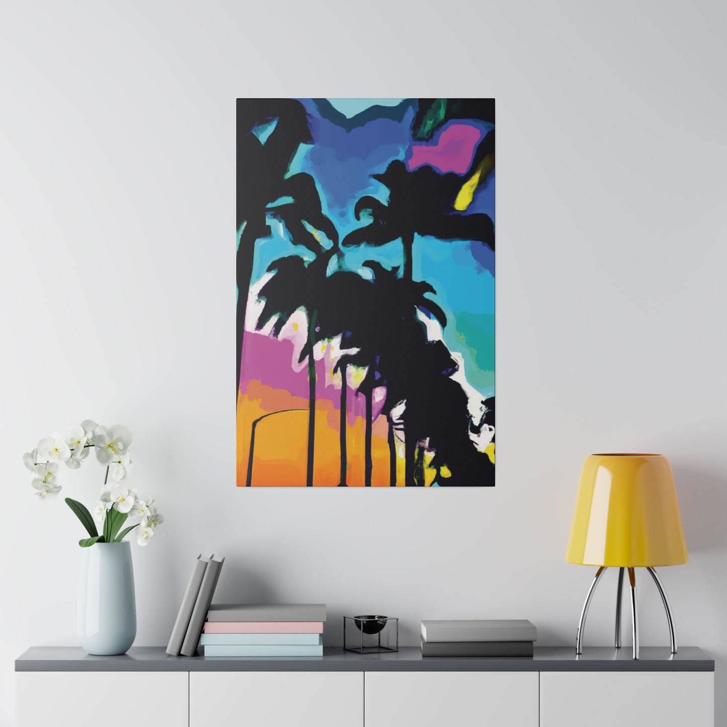 1893Z - Miami Beach Sunset Painting Print | Miami | Beach | Sunset | Poster | Home Decor | Wall Art | Canvas