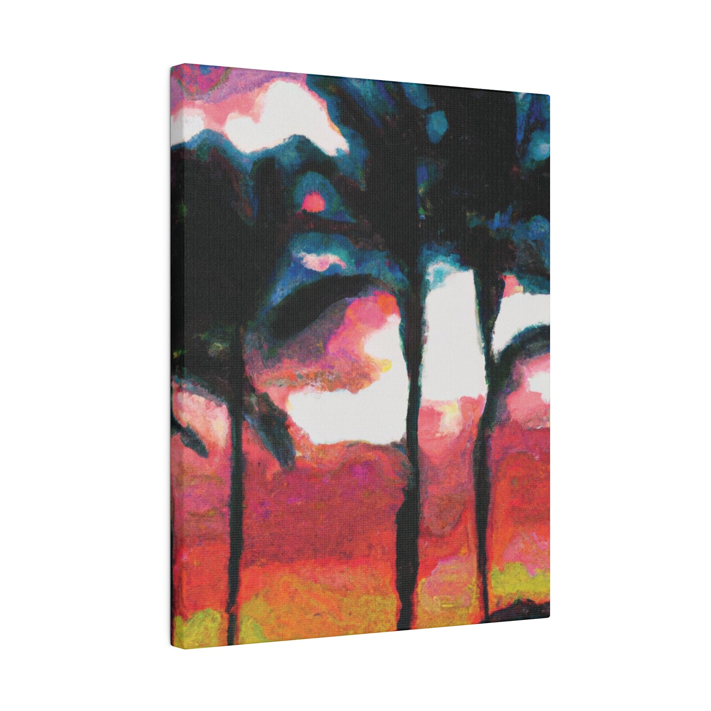 9677K - Miami Beach Sunset Painting Print | Miami | Beach | Sunset | Poster | Home Decor | Wall Art | Canvas