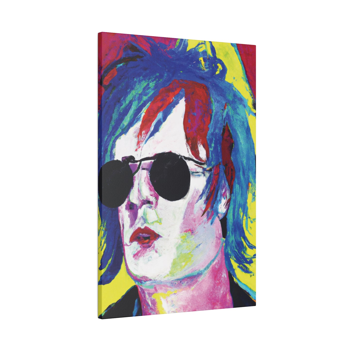 7634A - Rockstar Painting Print | Face | Abstract | Poster | Home Decor | Wall Art | Music Art | Canvas