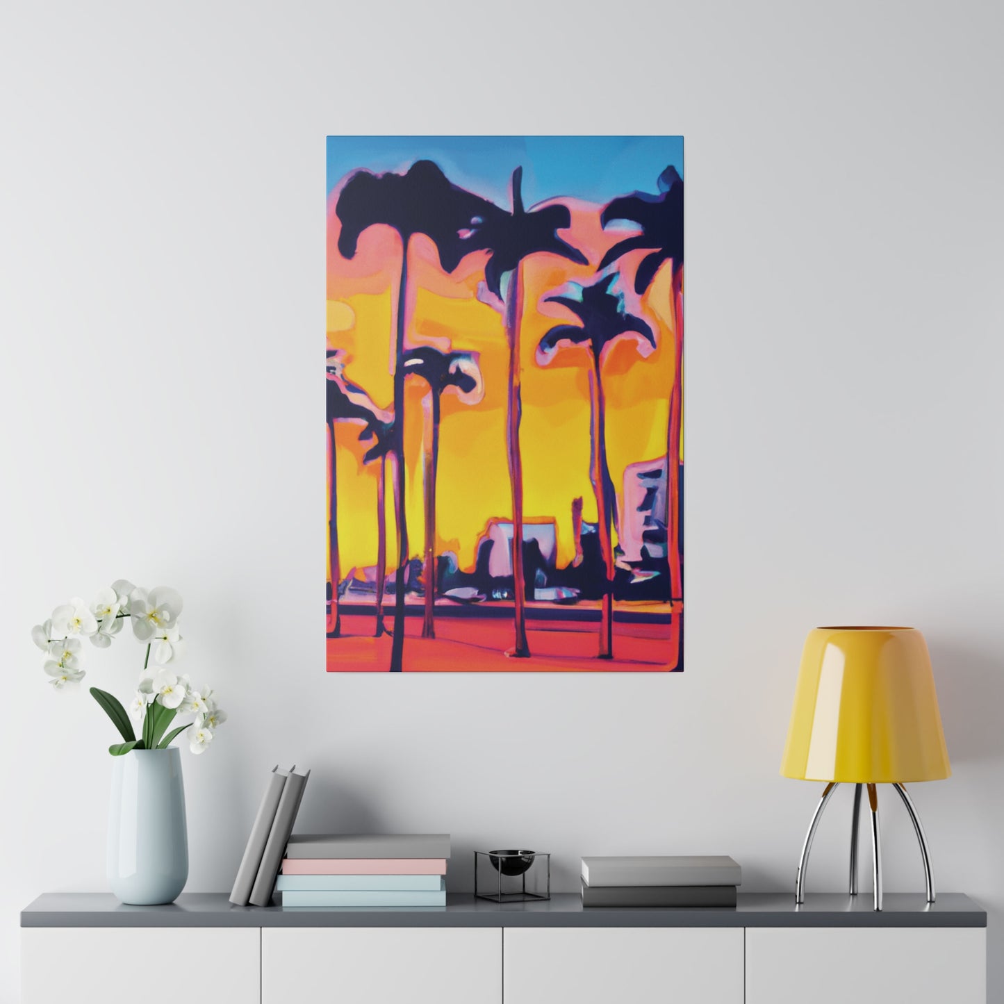 9692W - Miami Beach Sunset Painting Print | Miami | Beach | Sunset | Poster | Home Decor | Wall Art | Canvas