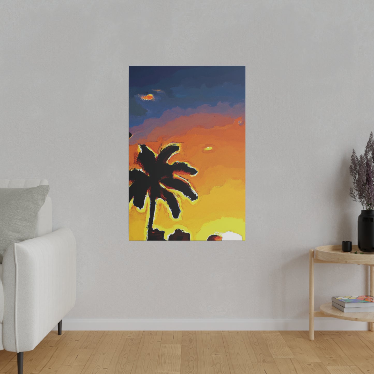 8720W - Miami Beach Sunset Painting Print | Miami | Beach | Sunset | Poster | Home Decor | Wall Art | Canvas