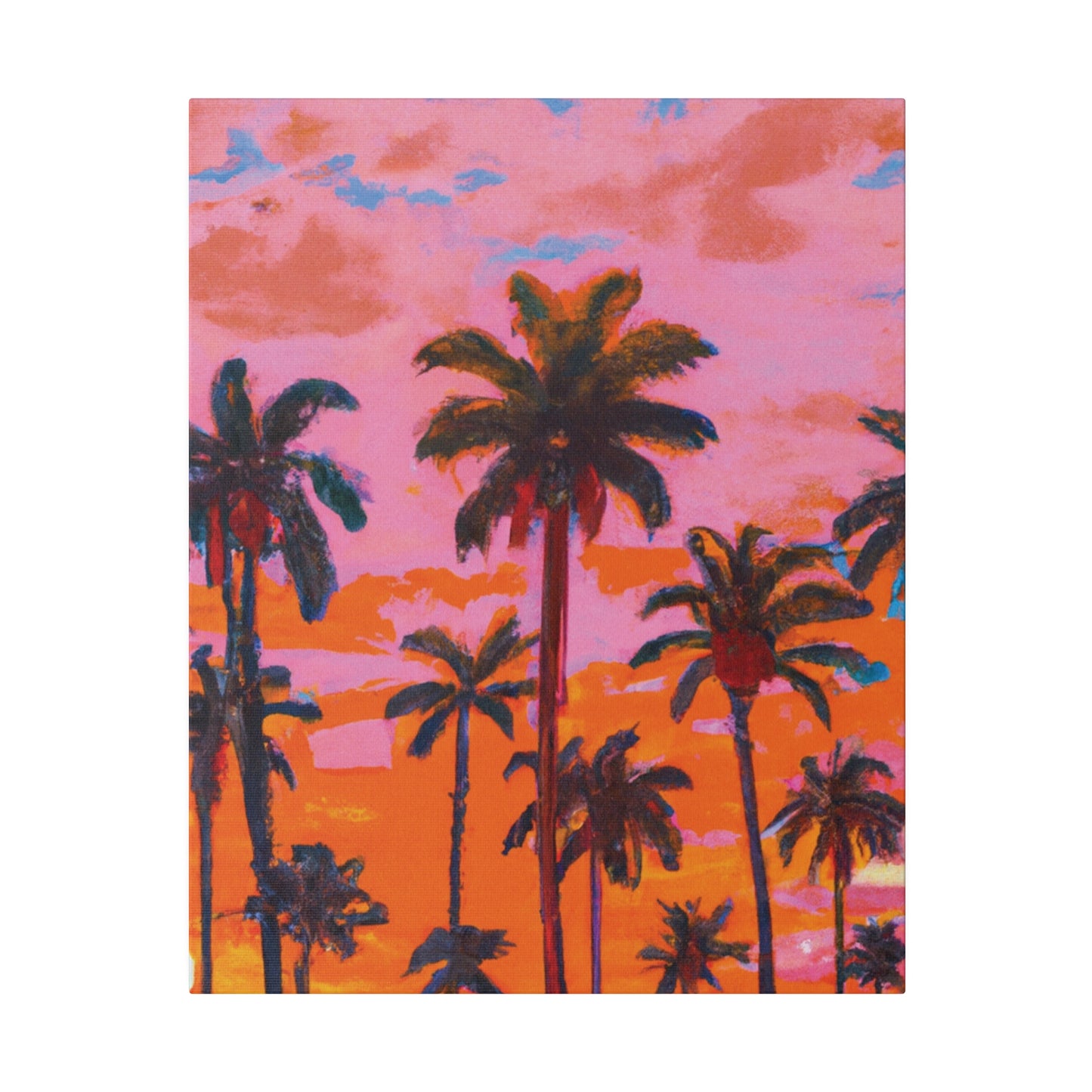 9385A - Miami Beach Sunset Painting Print | Miami | Beach | Sunset | Poster | Home Decor | Wall Art | Canvas