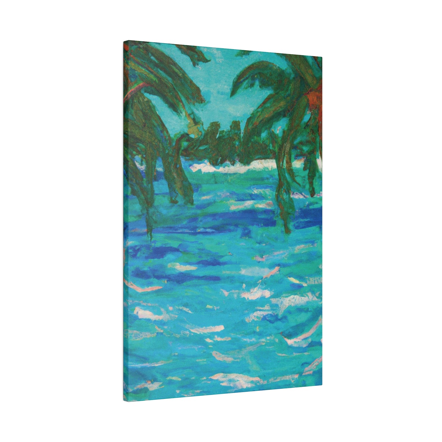 7482U - Bahamas Ocean Painting Print | Bahamas | Ocean | Beach | Poster | Home Decor | Wall Art | Canvas