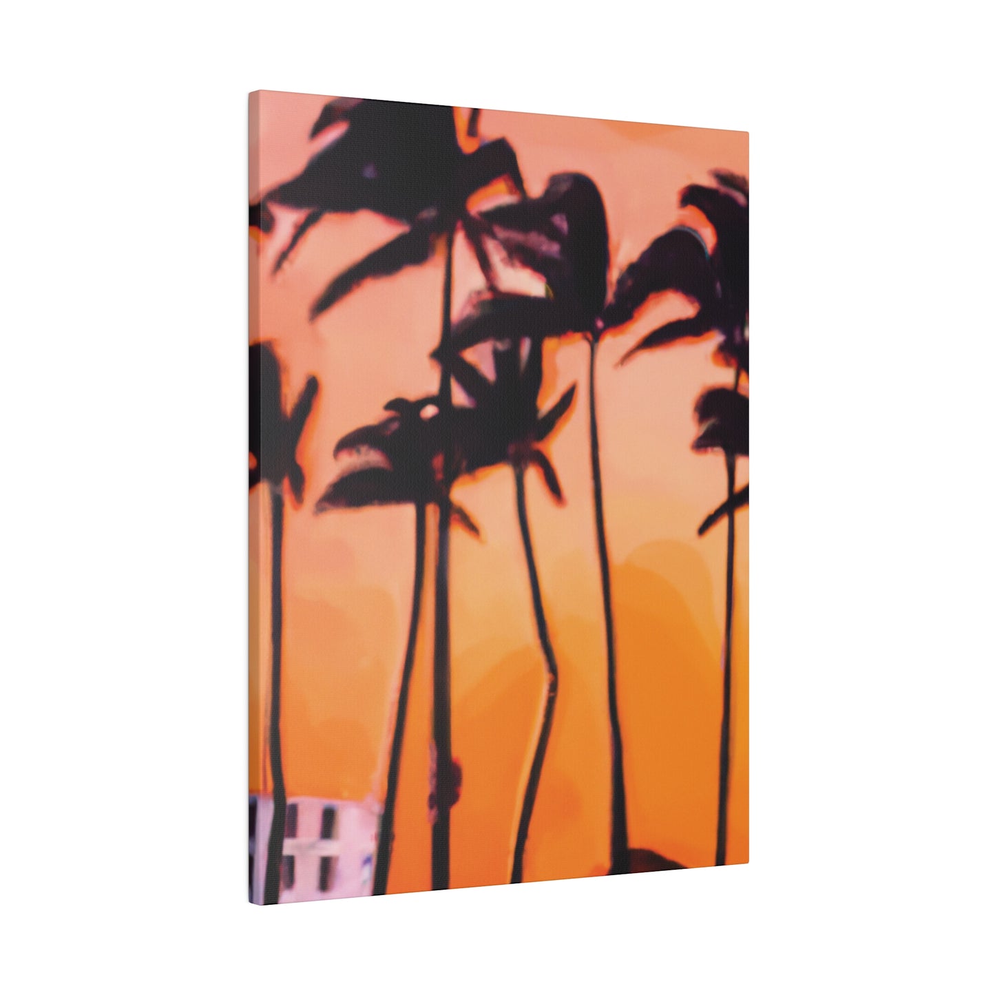 9837K - Miami Beach Sunset Painting Print | Miami | Beach | Sunset | Poster | Home Decor | Wall Art | Canvas