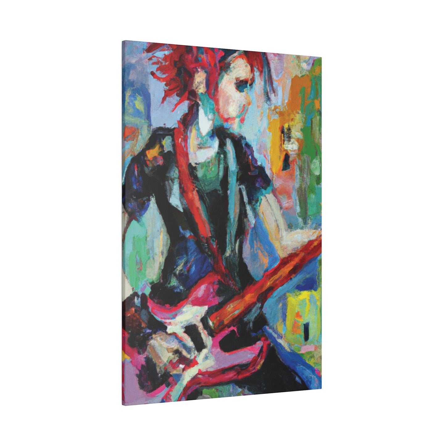 7837X - Rockstar Oil Painting Style Print | Poster | Home Decor | Wall Art | Music Art | Canvas