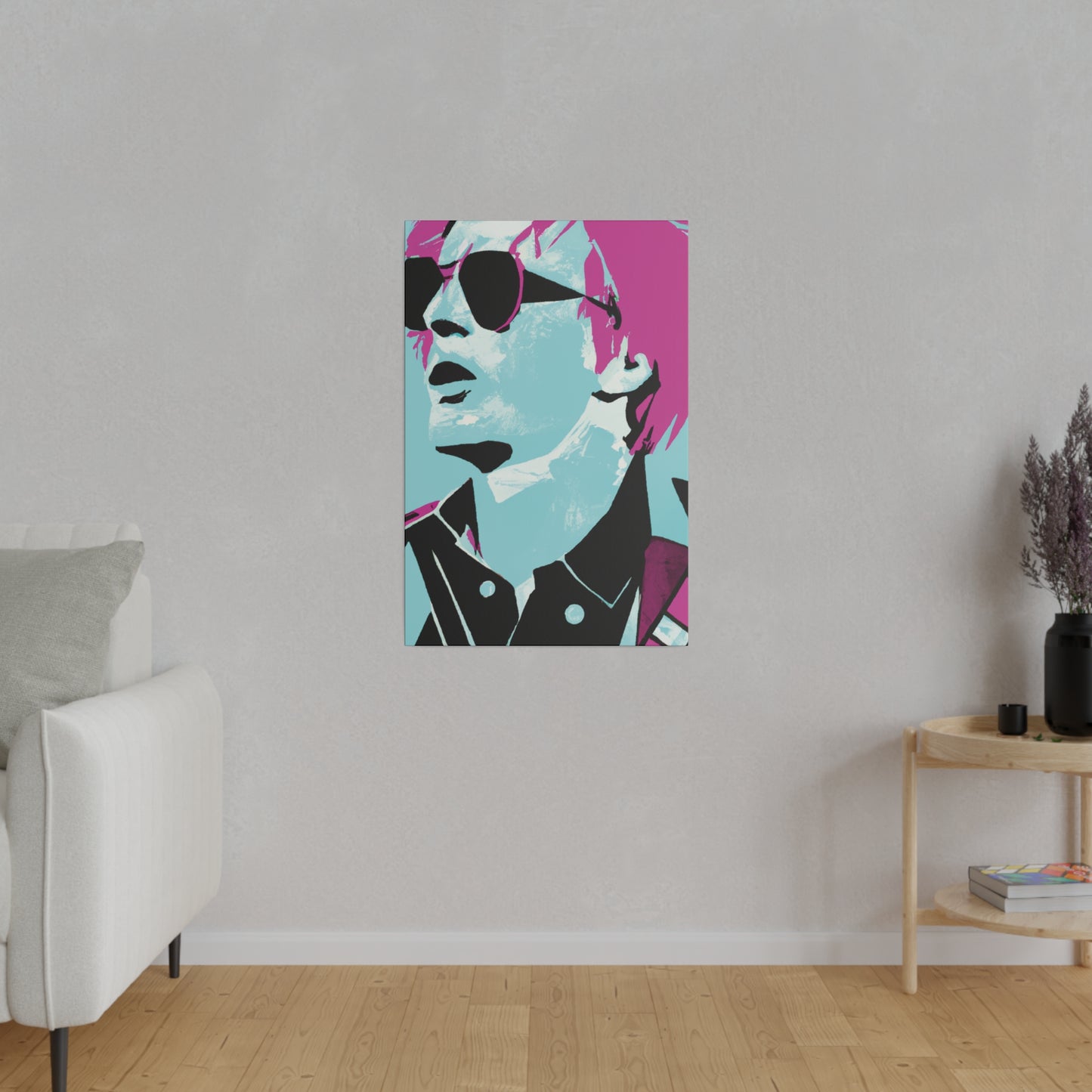 2741A - Rockstar Painting Print | Face | Abstract | Poster | Home Decor | Wall Art | Music Art | Canvas