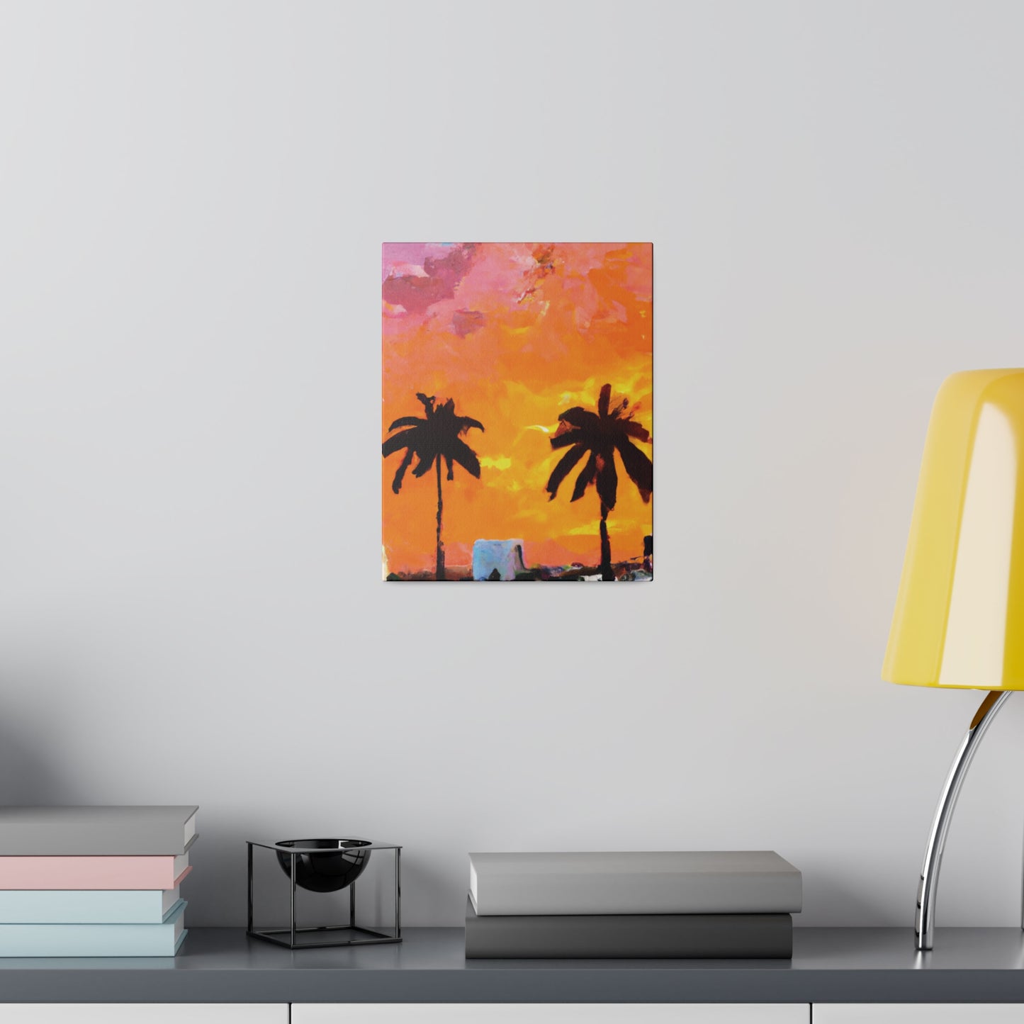 2759A - Miami Beach Sunset Painting Print | Miami | Beach | Sunset | Poster | Home Decor | Wall Art | Canvas