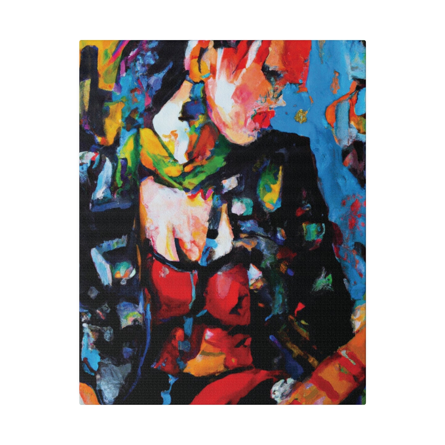 9602B - Rockstar Oil Painting Style Print | Poster | Home Decor | Wall Art | Music Art | Canvas