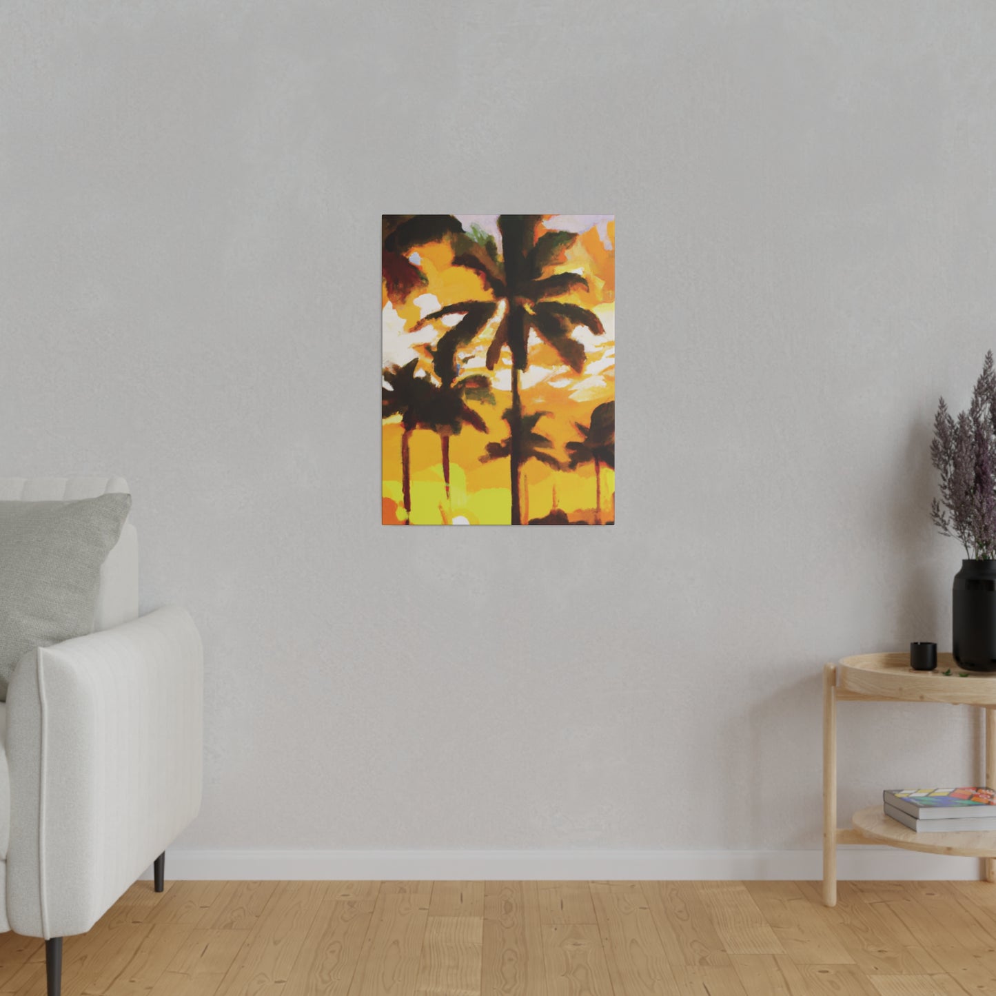 3197H - Miami Beach Sunset Painting Print | Miami | Beach | Sunset | Poster | Home Decor | Wall Art | Canvas