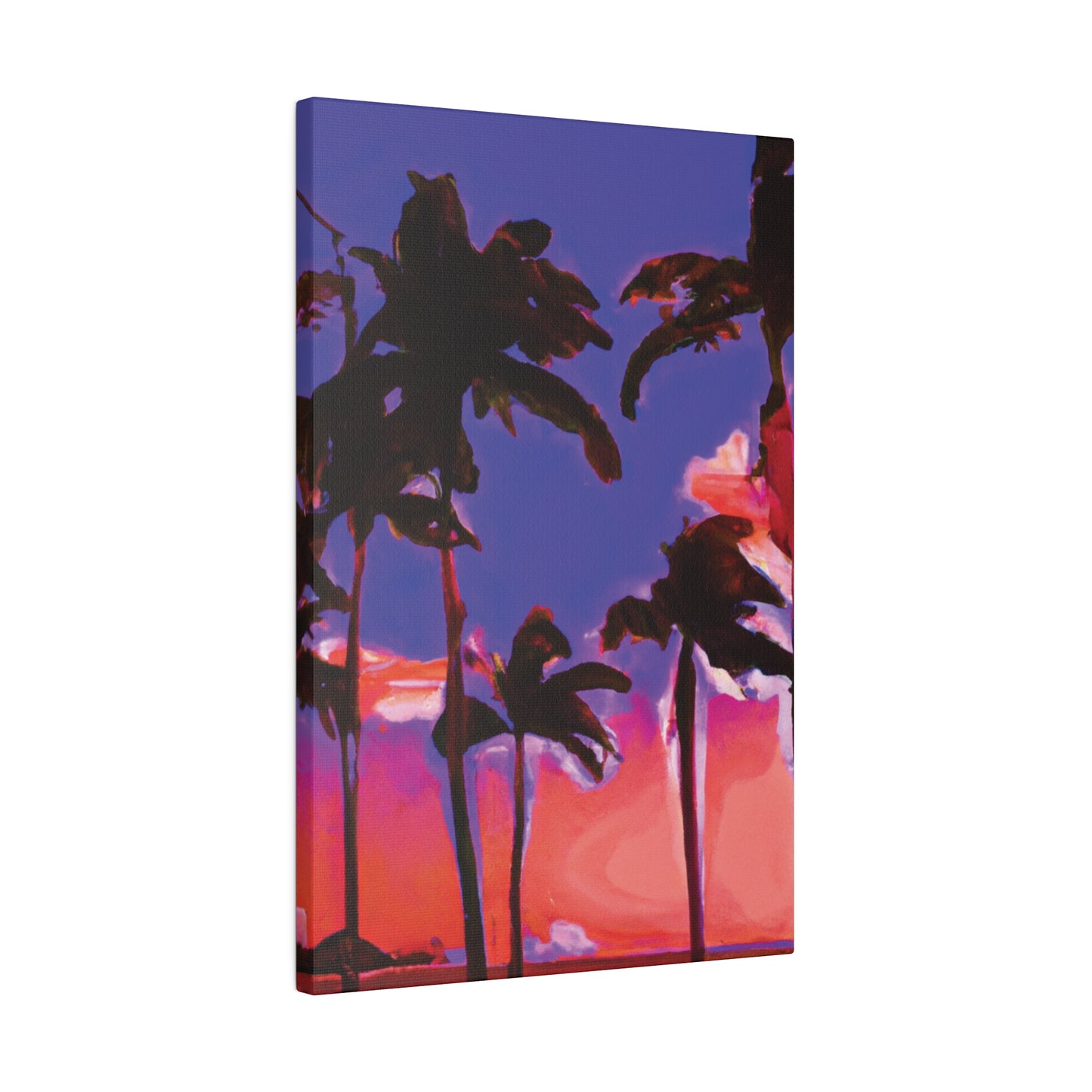 1387K - Miami Beach Sunset Painting Print | Miami | Beach | Sunset | Poster | Home Decor | Wall Art | Canvas