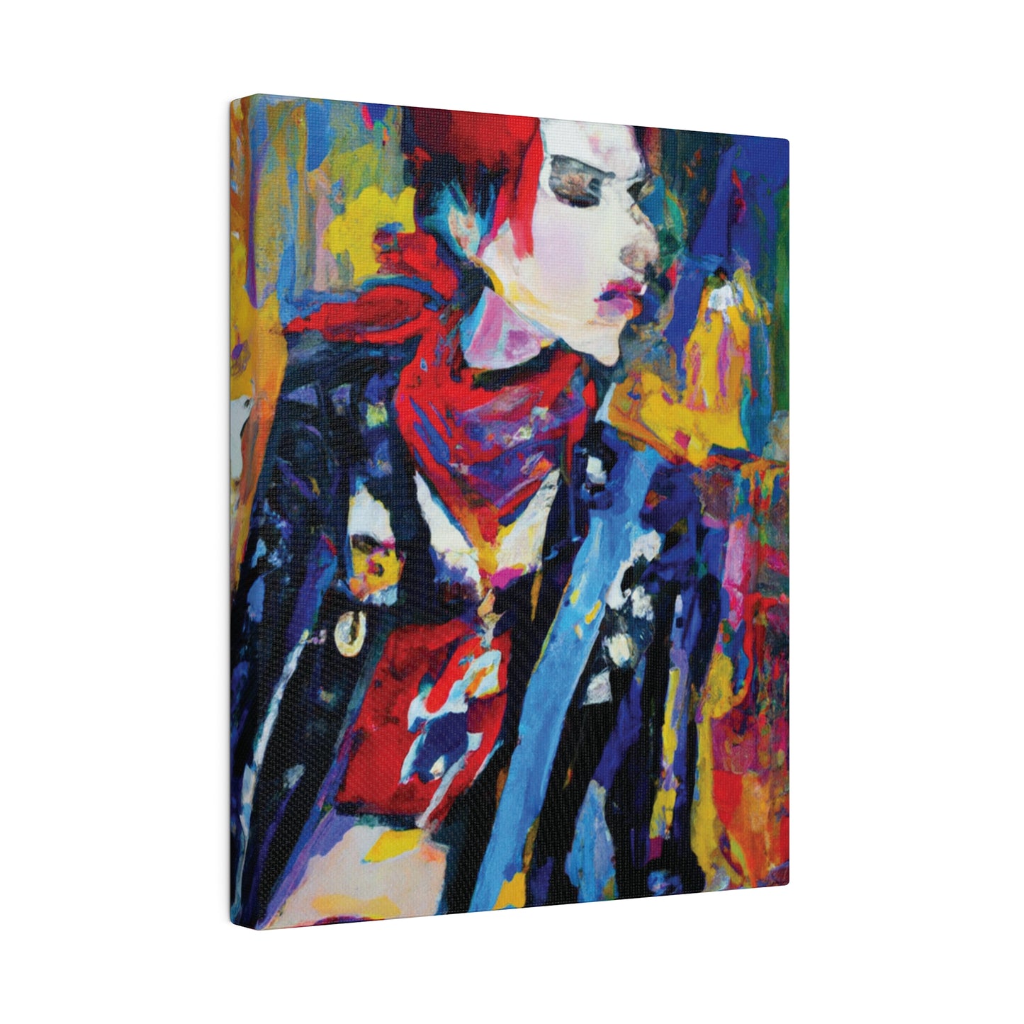8996X - Rockstar Oil Painting Style Print | Poster | Home Decor | Wall Art | Music Art | Canvas