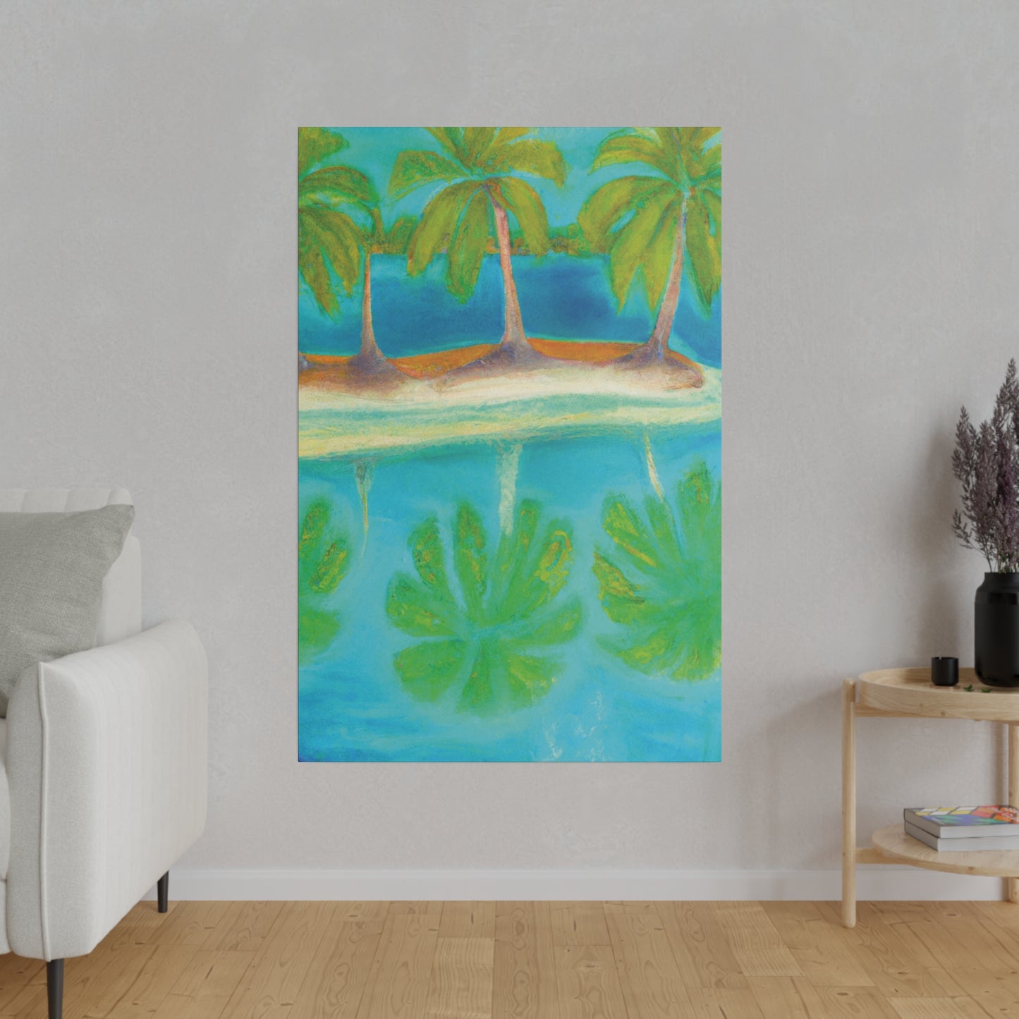 3294K - Bahamas Ocean Painting Print | Bahamas | Ocean | Beach | Poster | Home Decor | Wall Art | Canvas