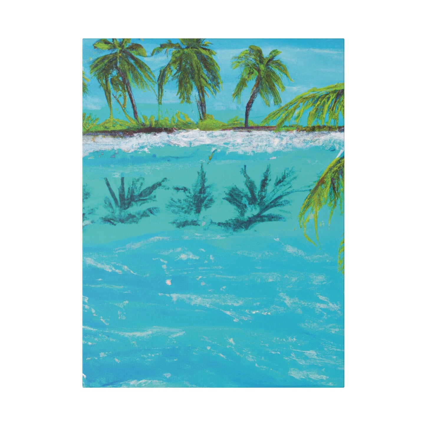 8321K - Bahamas Ocean Painting Print | Bahamas | Ocean | Beach | Poster | Home Decor | Wall Art | Canvas