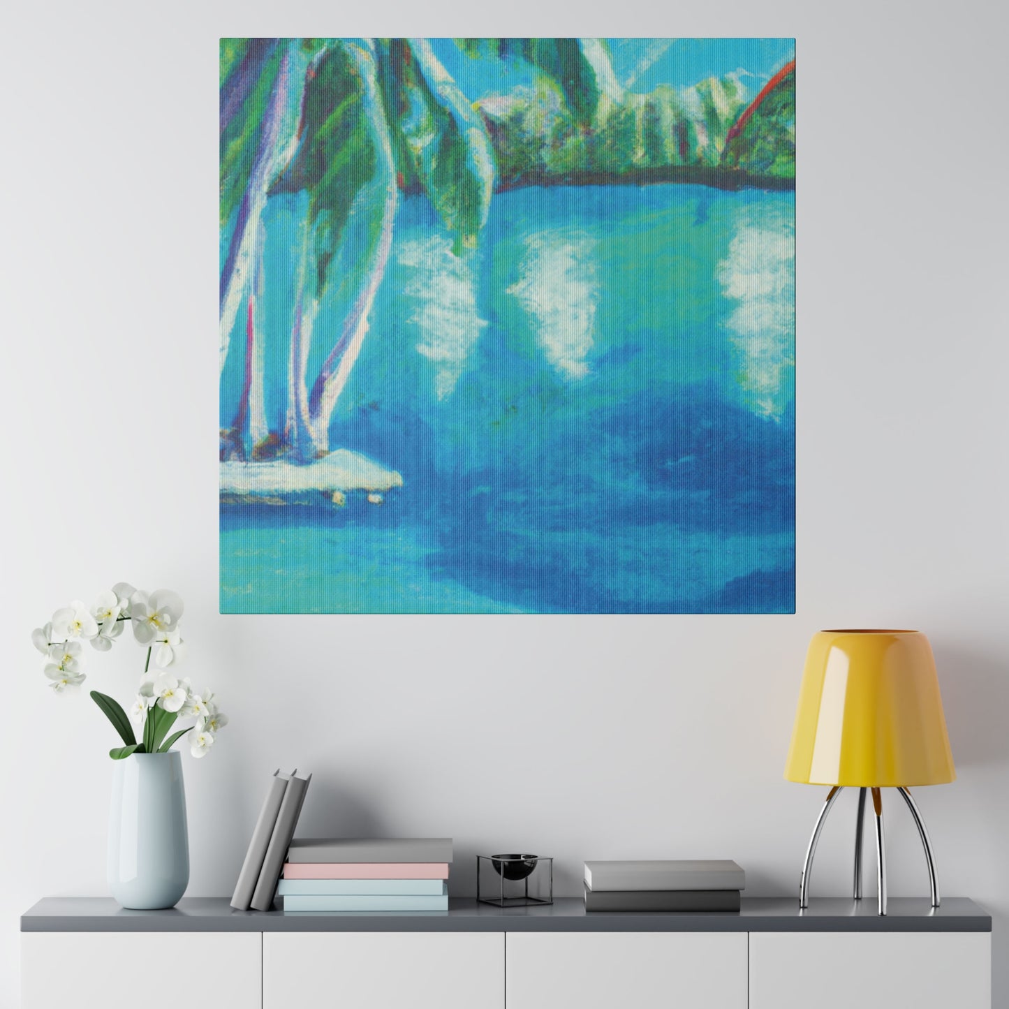 3187V - Bahamas Ocean Painting Print | Bahamas | Ocean | Beach | Poster | Home Decor | Wall Art | Canvas
