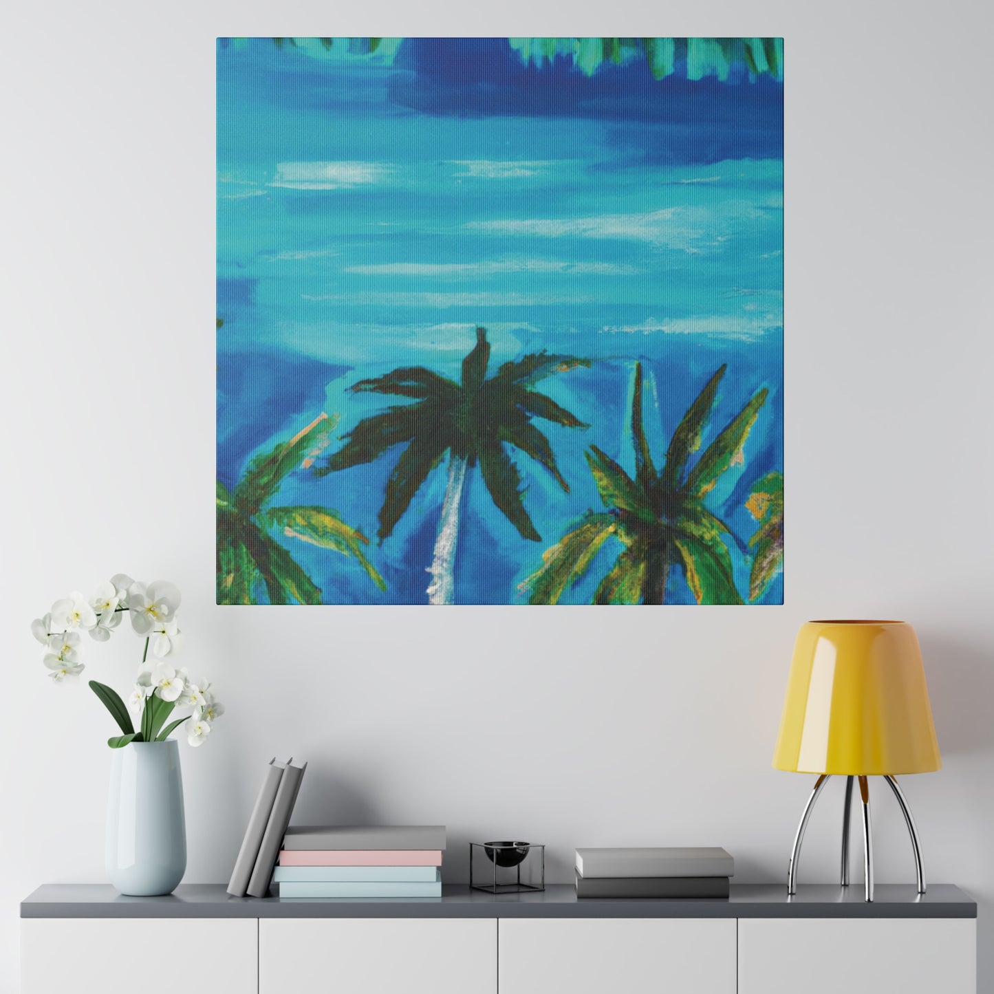 6741K - Bahamas Ocean Painting Print | Bahamas | Ocean | Beach | Poster | Home Decor | Wall Art | Canvas