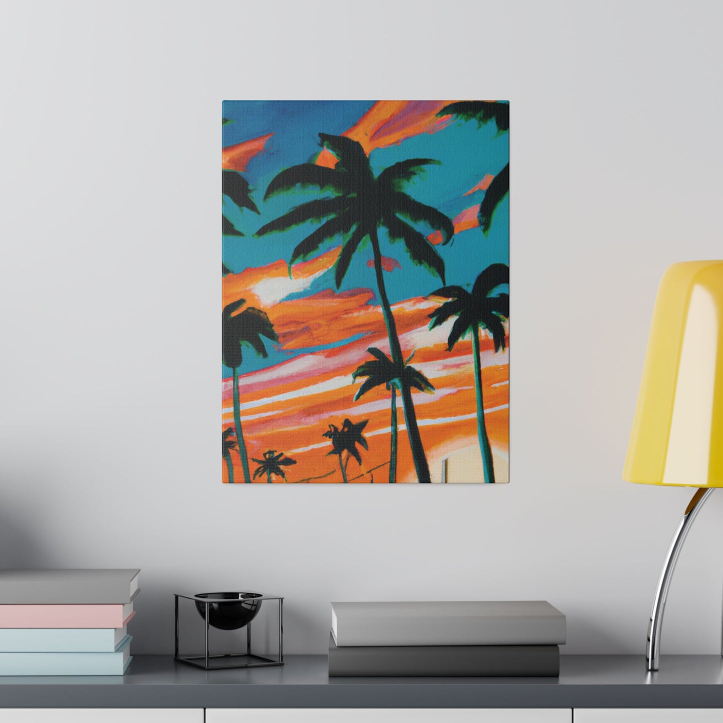 4895G - Miami Beach Sunset Painting Print | Miami | Beach | Sunset | Poster | Home Decor | Wall Art | Canvas