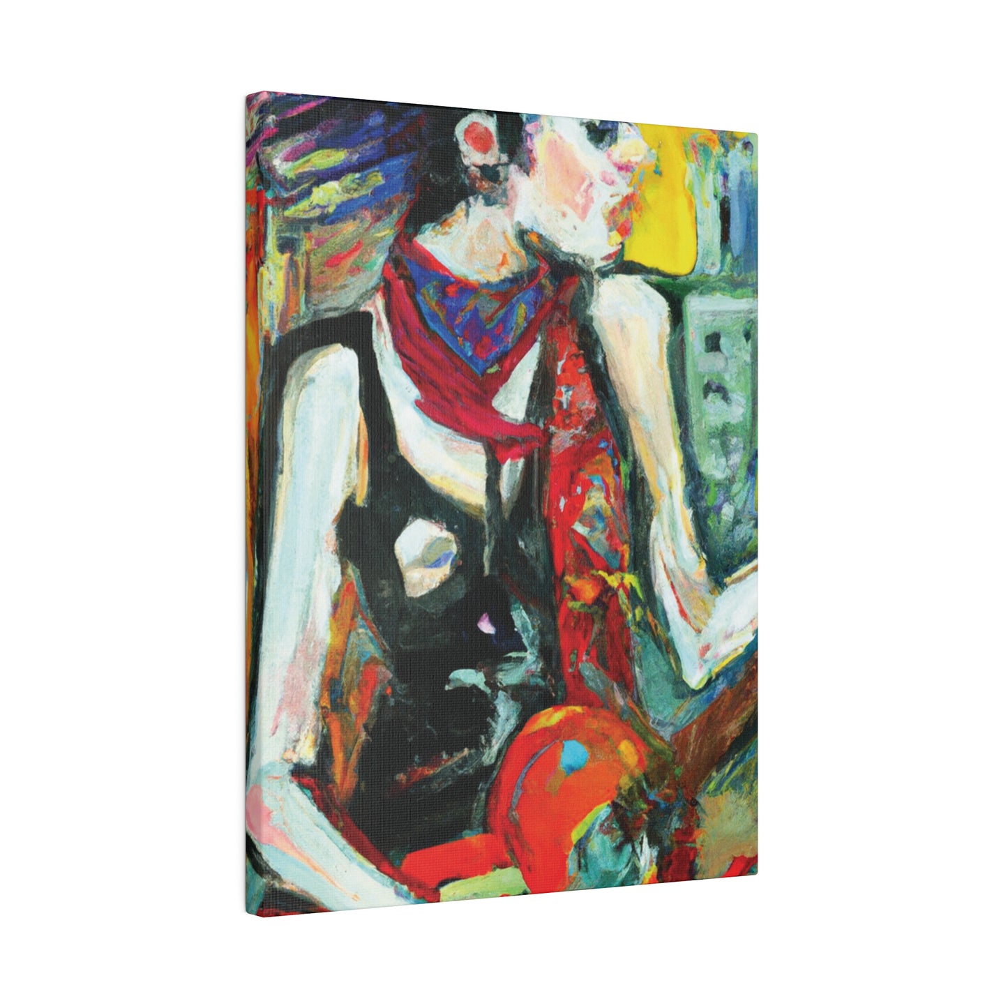 8733Q - Rockstar Oil Painting Style Print | Poster | Home Decor | Wall Art | Music Art | Canvas