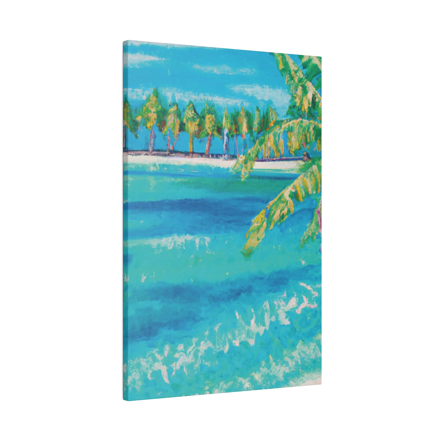 6000X - Bahamas Ocean Painting Print | Bahamas | Ocean | Beach | Poster | Home Decor | Wall Art | Canvas