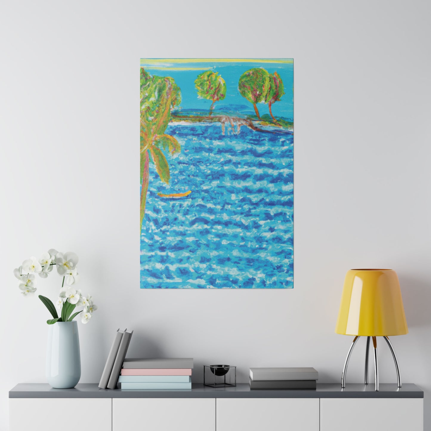 3687E - Bahamas Ocean Painting Print | Bahamas | Ocean | Beach | Poster | Home Decor | Wall Art | Canvas