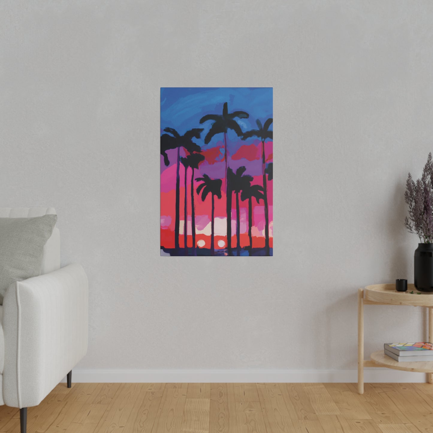 7245Y - Miami Beach Sunset Painting Print | Miami | Beach | Sunset | Poster | Home Decor | Wall Art | Canvas