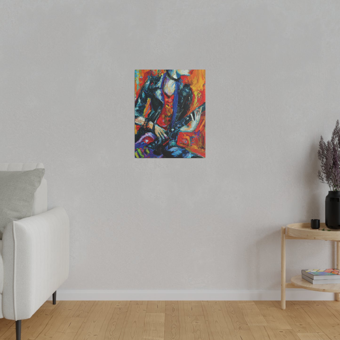7348F - Rockstar Oil Painting Style Print | Poster | Home Decor | Wall Art | Music Art | Canvas