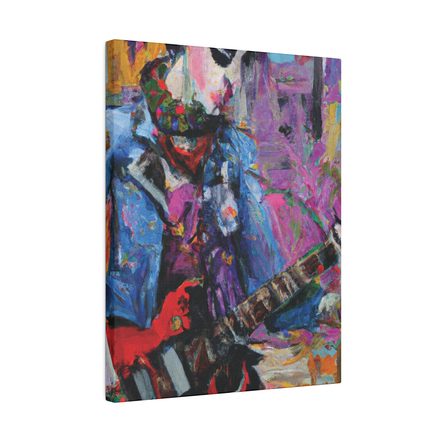 9210O - Rockstar Oil Painting Style Print | Poster | Home Decor | Wall Art | Music Art | Canvas