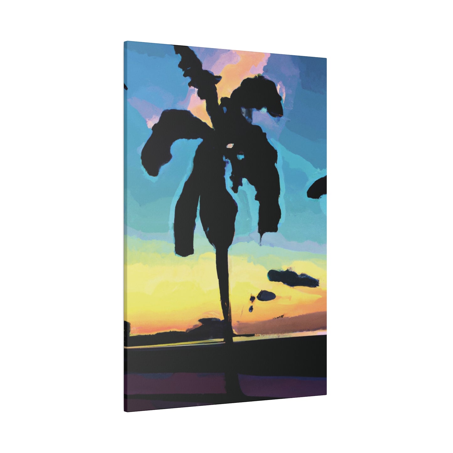 3232A - Miami Beach Sunset Painting Print | Miami | Beach | Sunset | Poster | Home Decor | Wall Art | Canvas