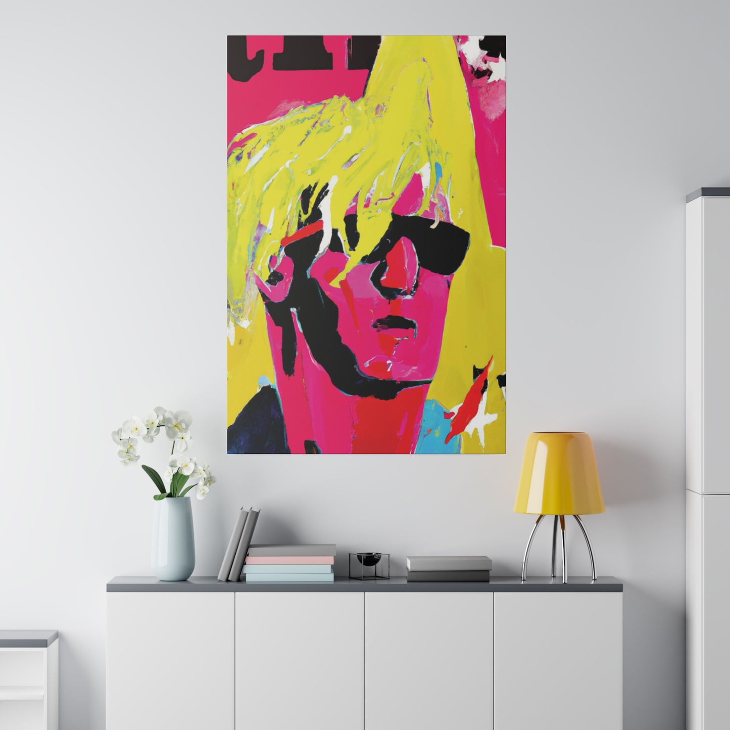 5130P - Rockstar Painting Print | Face | Abstract | Poster | Home Decor | Wall Art | Music Art | Canvas