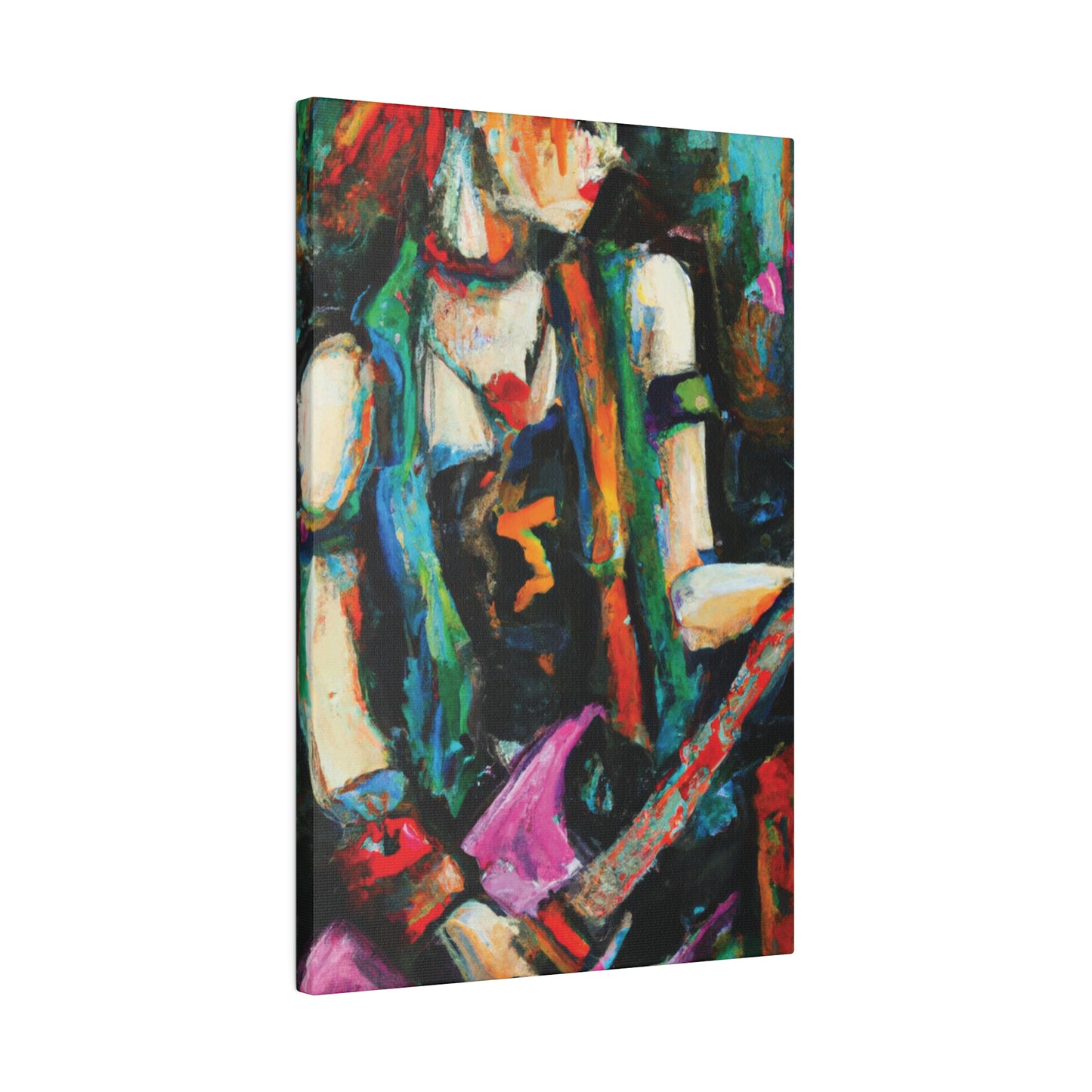 2705X - Rockstar Oil Painting Style Print | Poster | Home Decor | Wall Art | Music Art | Canvas