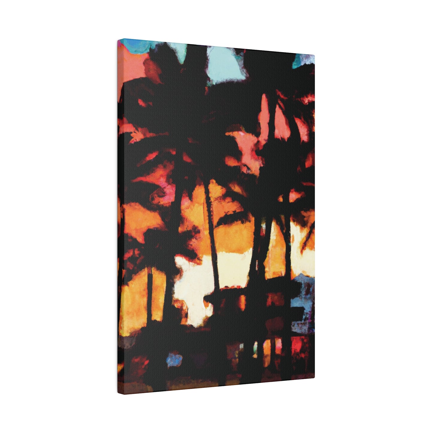 8498K - Miami Beach Sunset Painting Print | Miami | Beach | Sunset | Poster | Home Decor | Wall Art | Canvas