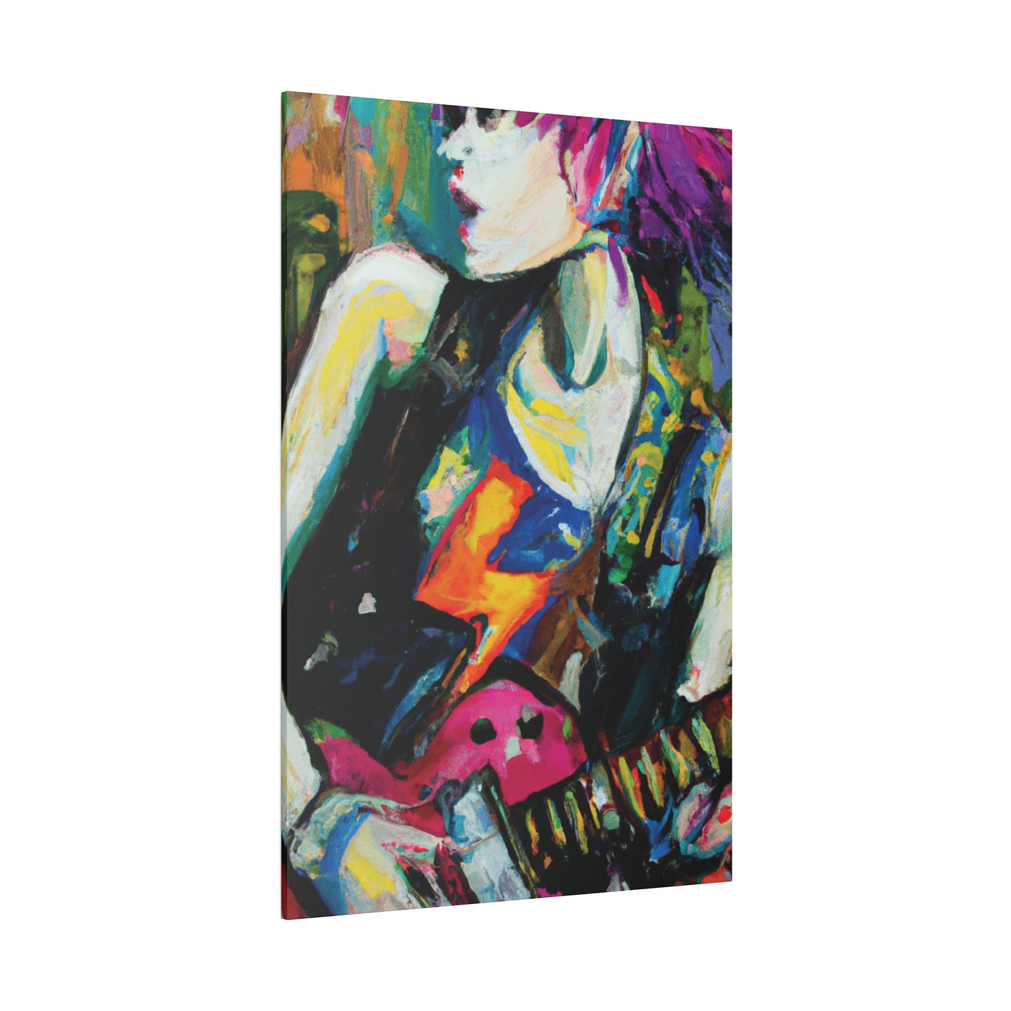 4327X - Rockstar Oil Painting Style Print | Poster | Home Decor | Wall Art | Music Art | Canvas