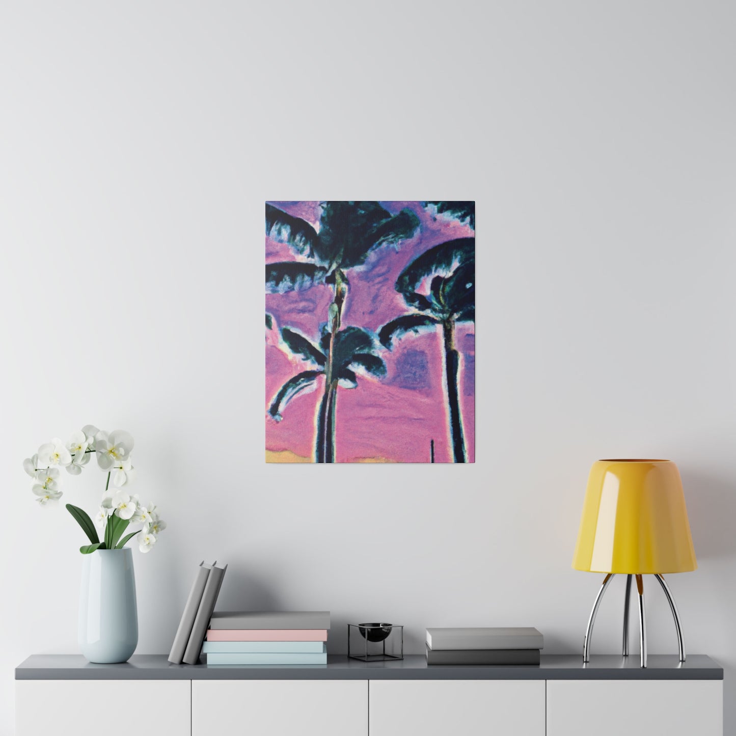 5697K - Miami Beach Sunset Painting Print | Miami | Beach | Sunset | Poster | Home Decor | Wall Art | Canvas