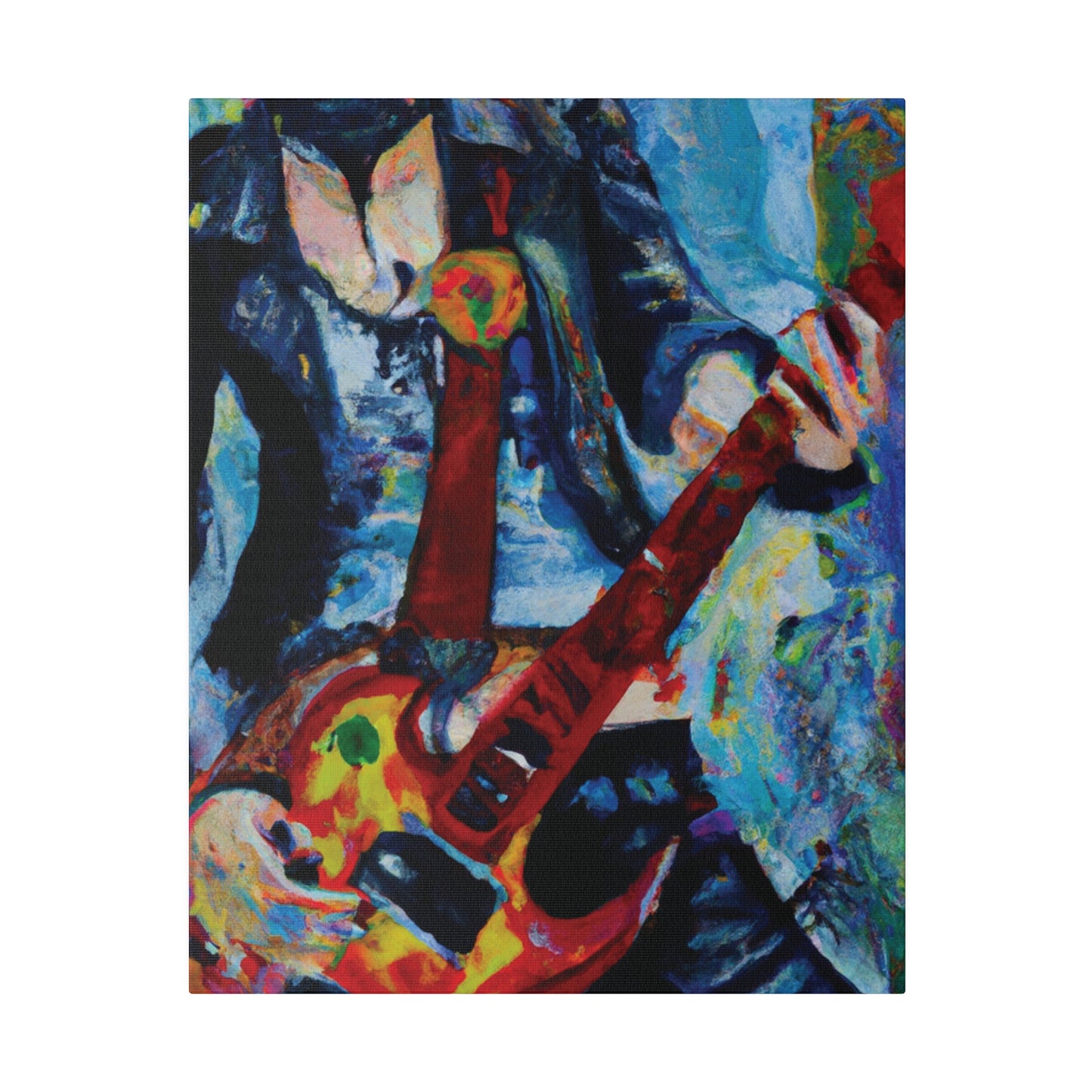 7105A - Rockstar Oil Painting Style Print | Poster | Home Decor | Wall Art | Music Art | Canvas