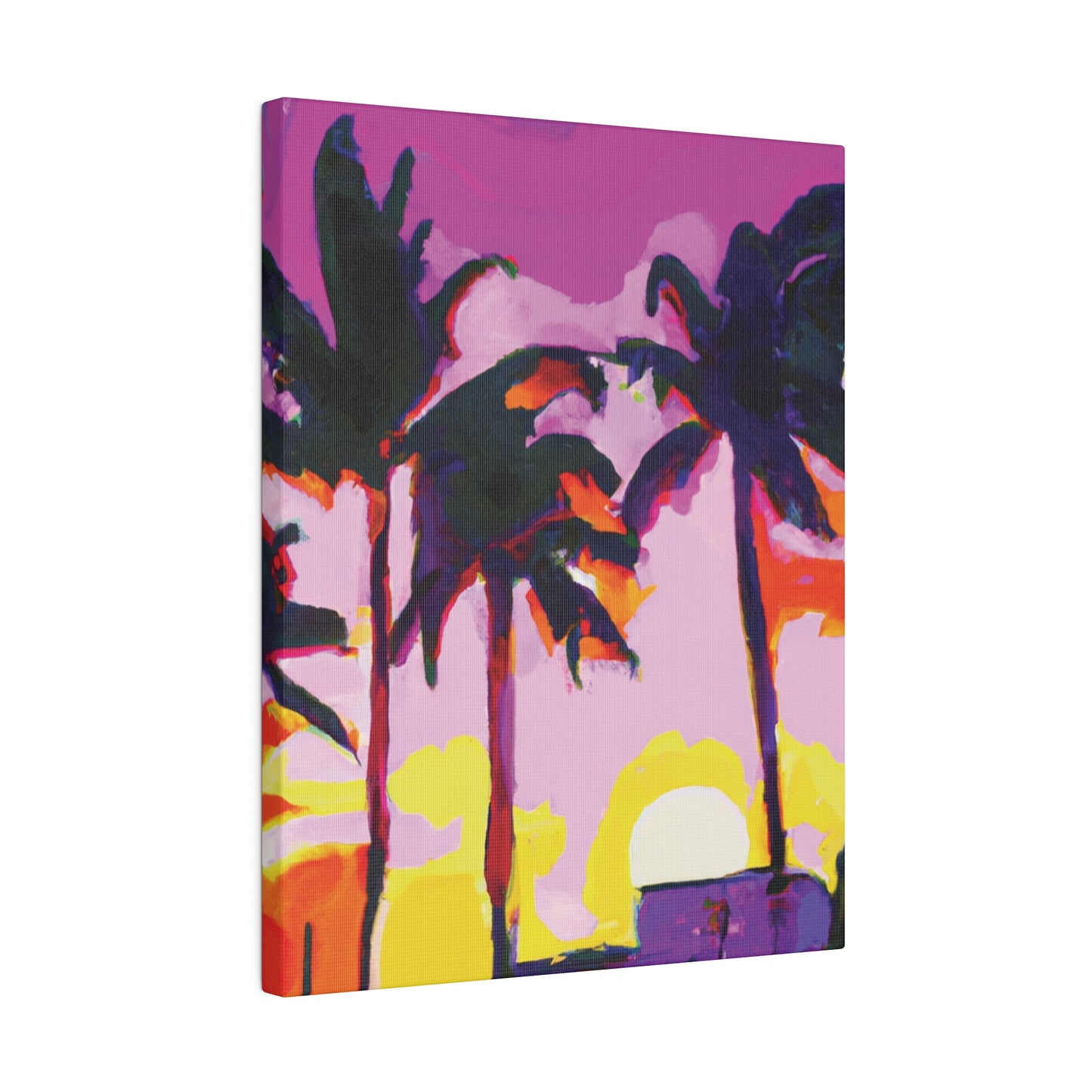 7146G - Miami Beach Sunset Painting Print | Miami | Beach | Sunset | Poster | Home Decor | Wall Art | Canvas