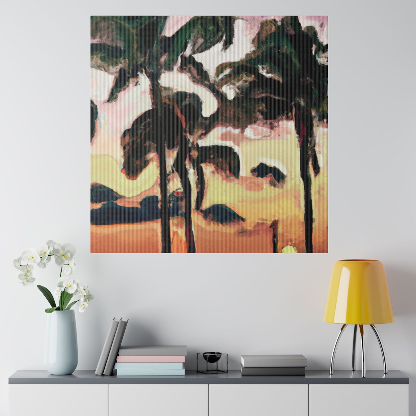 8274F - Miami Beach Sunset Painting Print | Miami | Beach | Sunset | Poster | Home Decor | Wall Art | Canvas