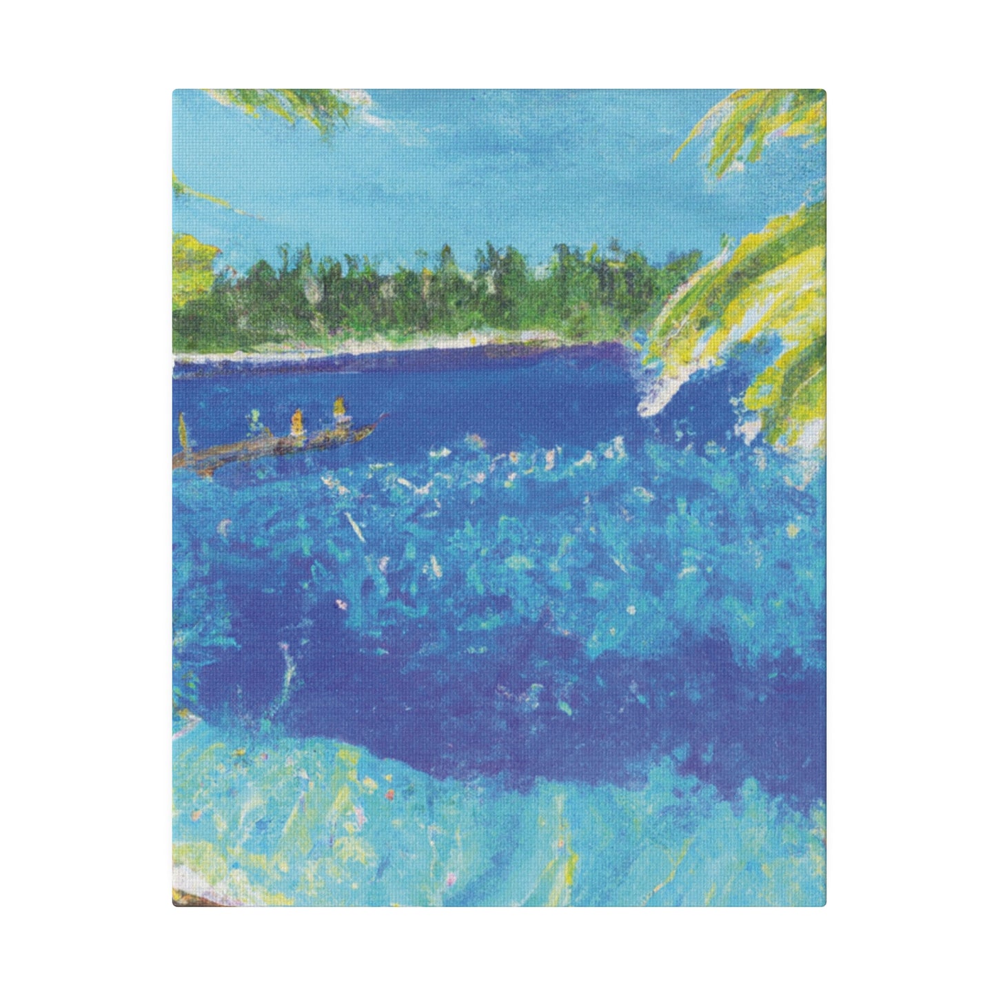 9673H - Bahamas Ocean Painting Print | Bahamas | Ocean | Beach | Poster | Home Decor | Wall Art | Canvas