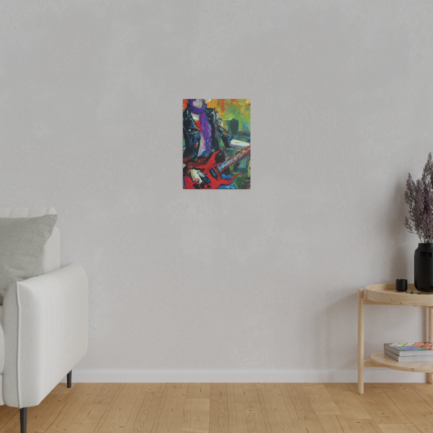 9823K - Rockstar Oil Painting Style Print | Poster | Home Decor | Wall Art | Music Art | Canvas