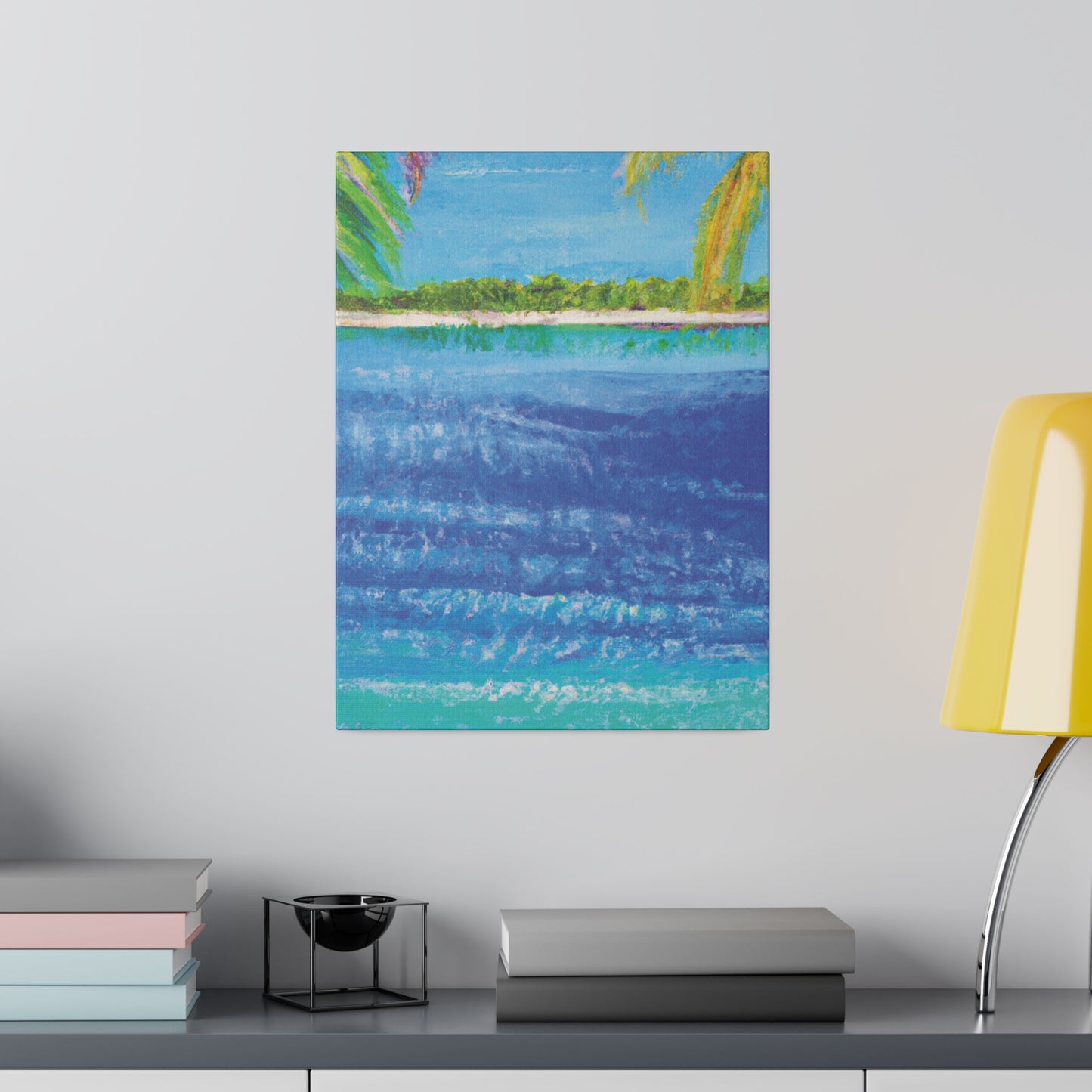 5045T - Bahamas Ocean Painting Print | Bahamas | Ocean | Beach | Poster | Home Decor | Wall Art | Canvas