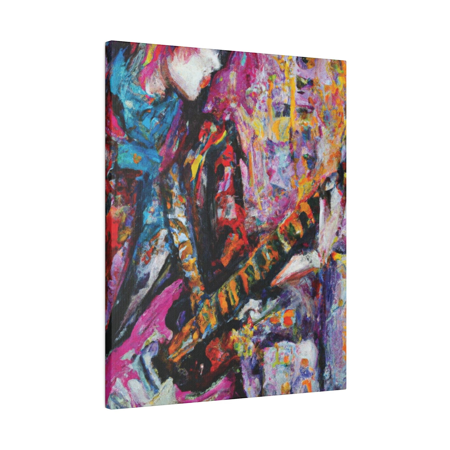 7772X - Rockstar Oil Painting Style Print | Poster | Home Decor | Wall Art | Music Art | Canvas