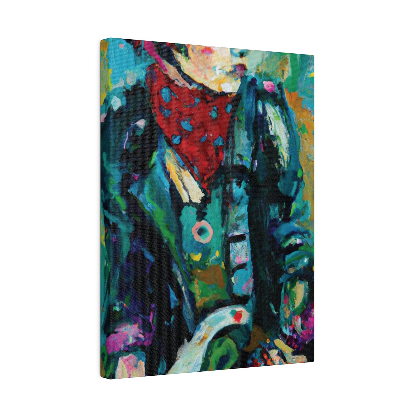 7263A - Rockstar Oil Painting Style Print | Poster | Home Decor | Wall Art | Music Art | Canvas