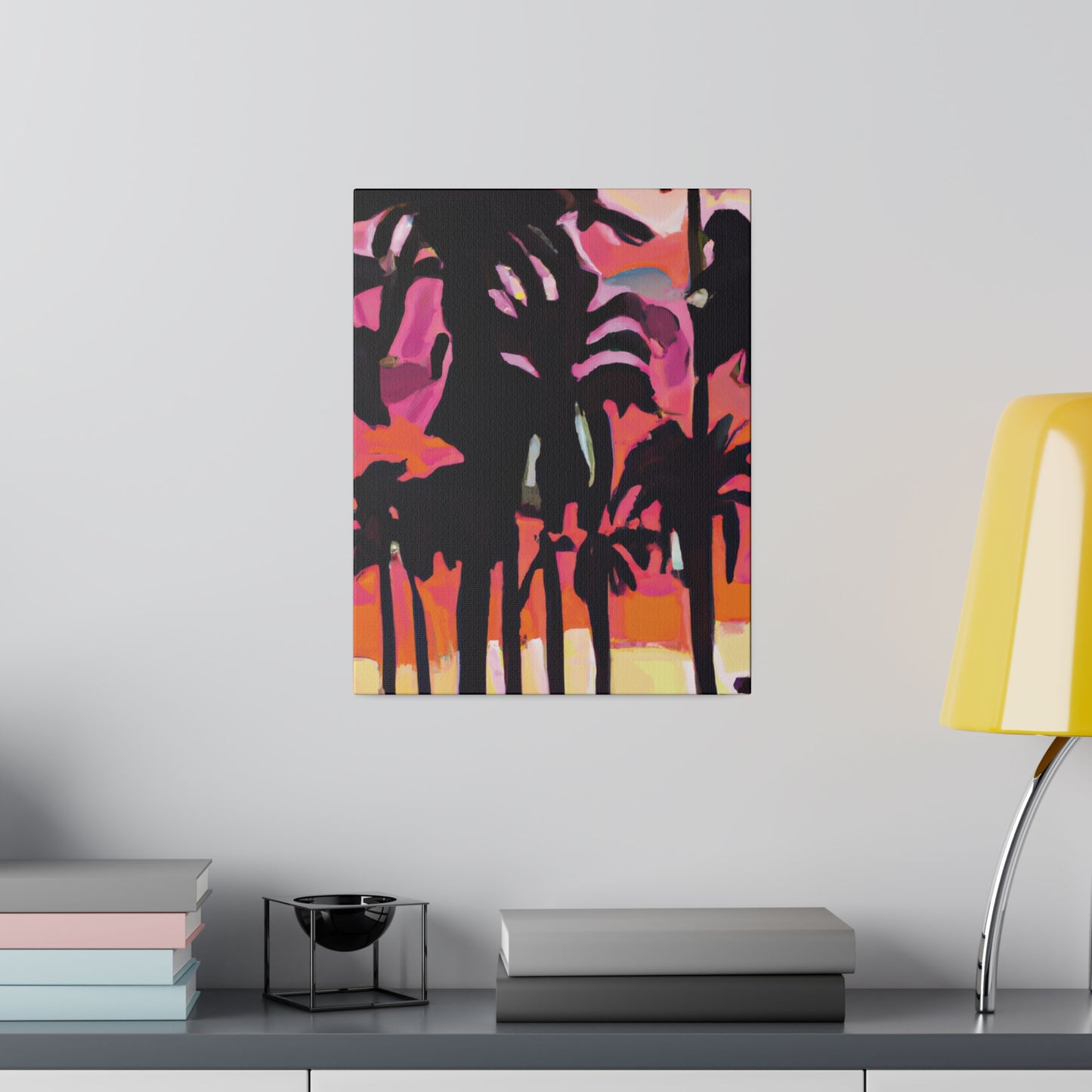 8741N - Miami Beach Sunset Painting Print | Miami | Beach | Sunset | Poster | Home Decor | Wall Art | Canvas