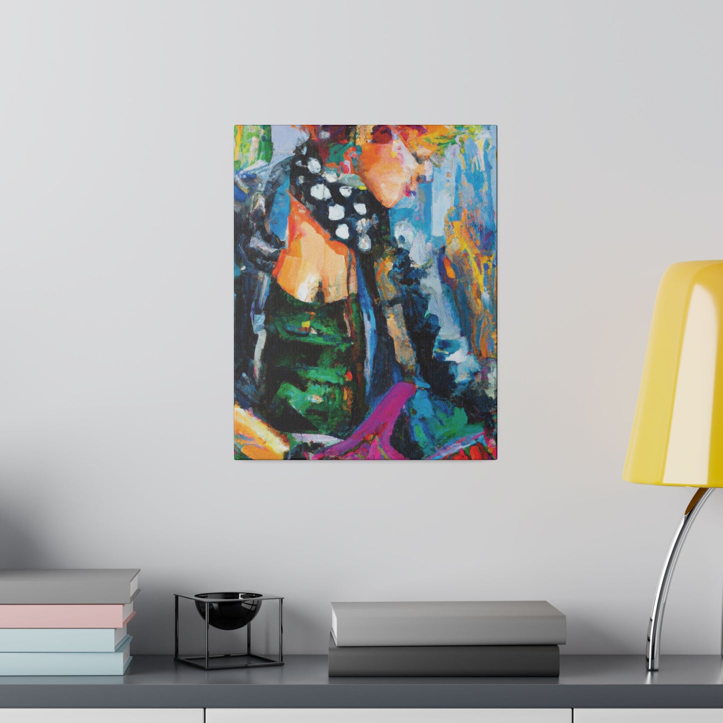 8032E - Rockstar Oil Painting Style Print | Poster | Home Decor | Wall Art | Music Art | Canvas