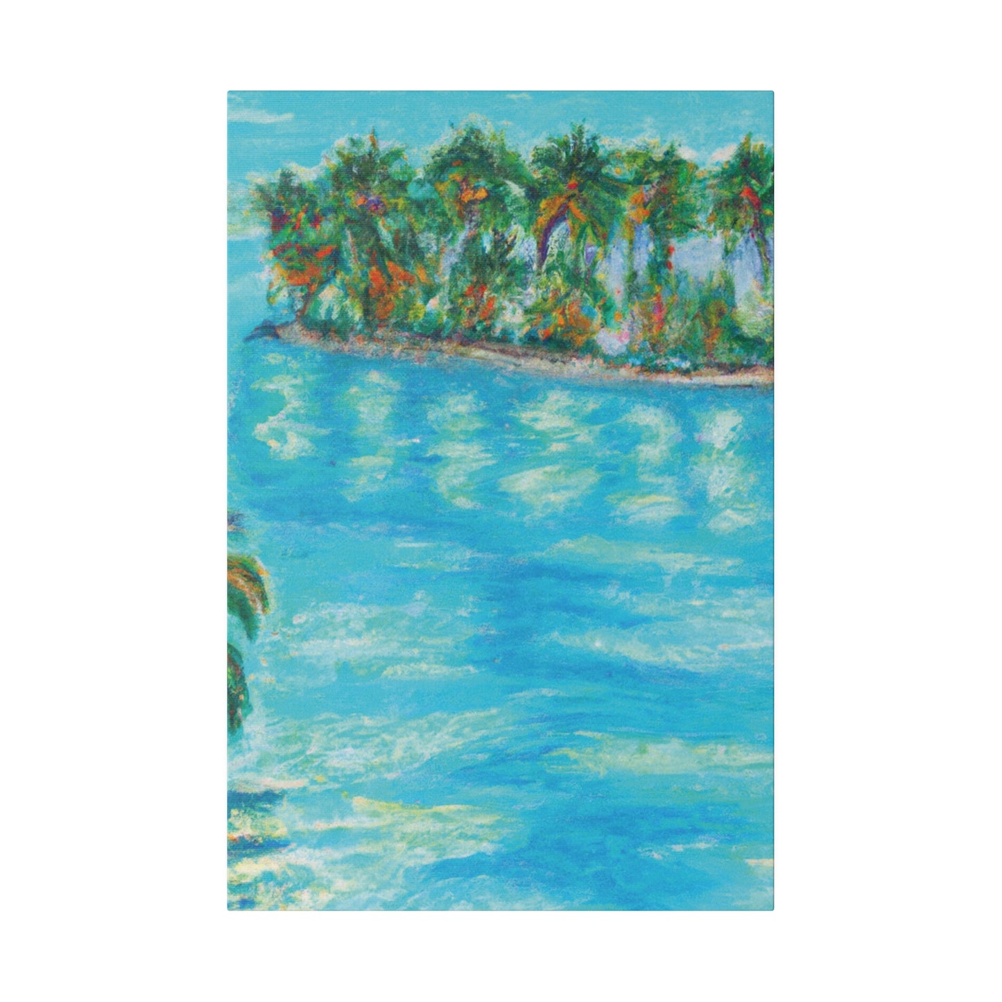 8625Q - Bahamas Ocean Painting Print | Bahamas | Ocean | Beach | Poster | Home Decor | Wall Art | Canvas