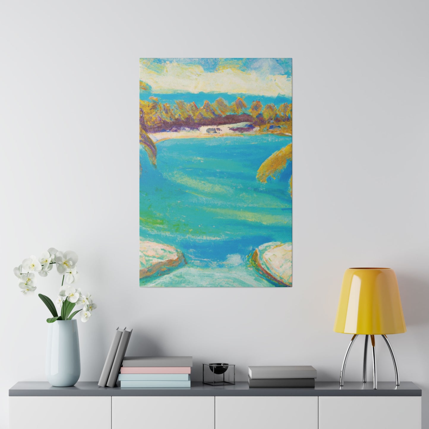 5706H - Bahamas Ocean Painting Print | Bahamas | Ocean | Beach | Poster | Home Decor | Wall Art | Canvas