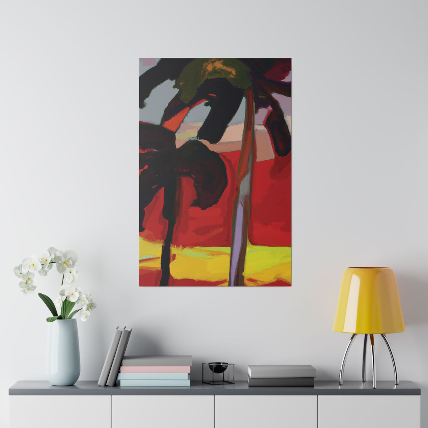 7849V - Miami Beach Sunset Painting Print | Miami | Beach | Sunset | Poster | Home Decor | Wall Art | Canvas